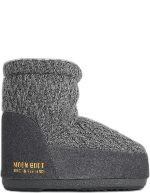 Icon Low Nolace Knit Fabric Boots