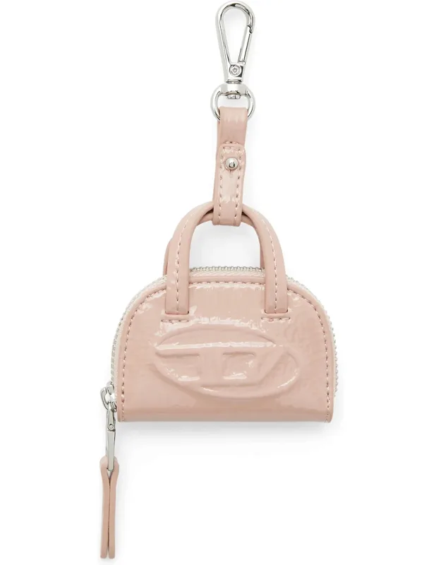 Bag Charm In Glossy, Crinkled Naplak
