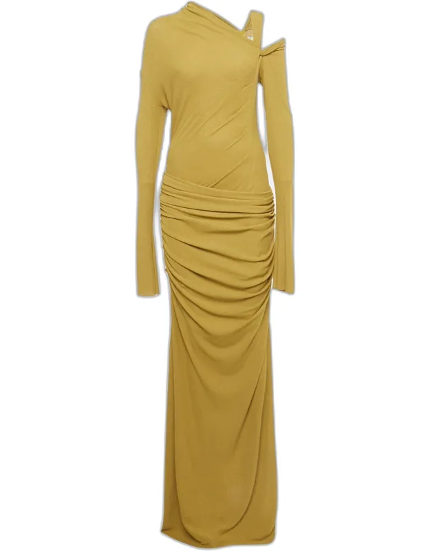 Ruched Jersey-knit Midi Dress