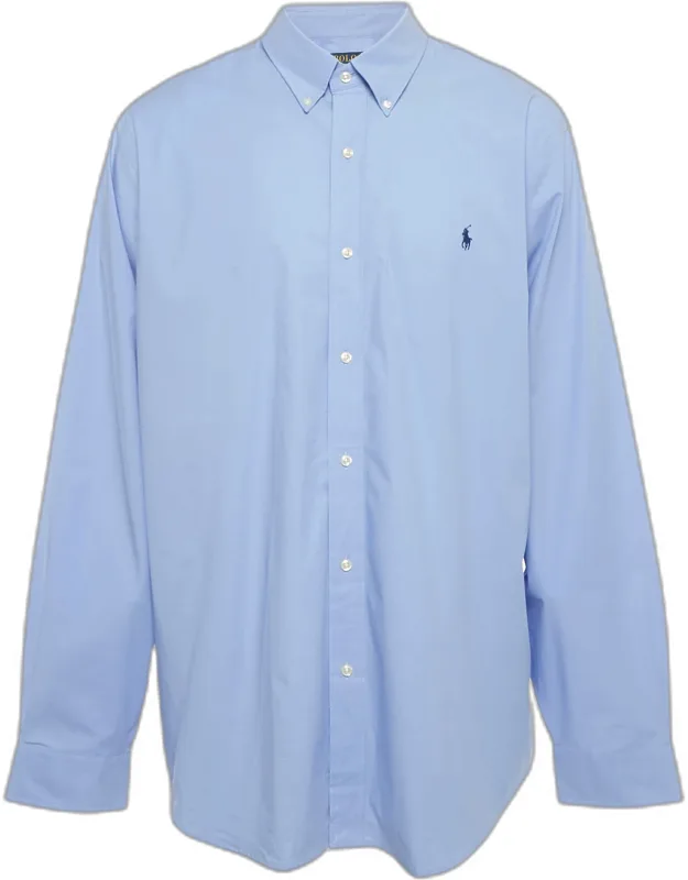 Logo Embroidered Cotton Shirt