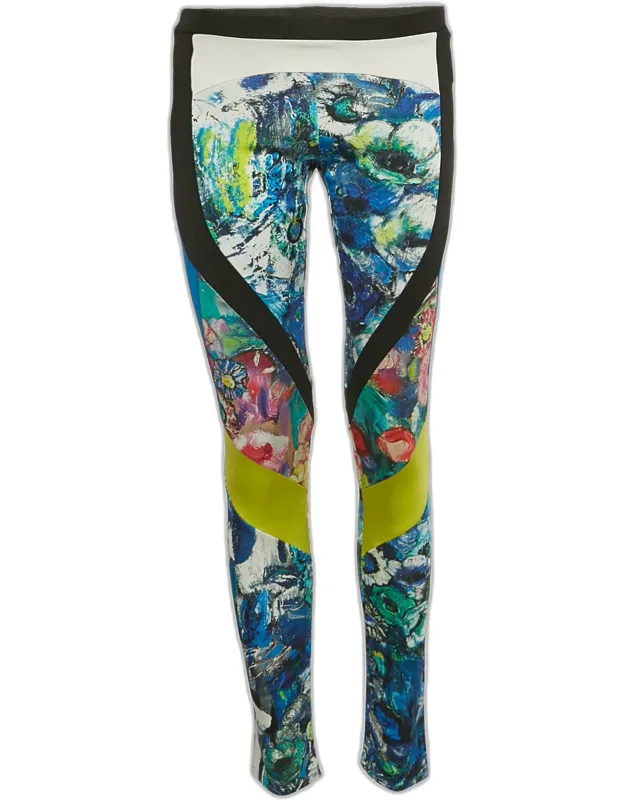 Multicolor Printed Jersey Leggings