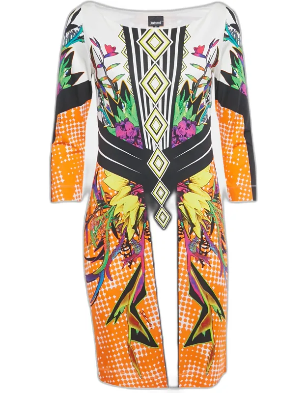 Printed Jersey Mini Dress