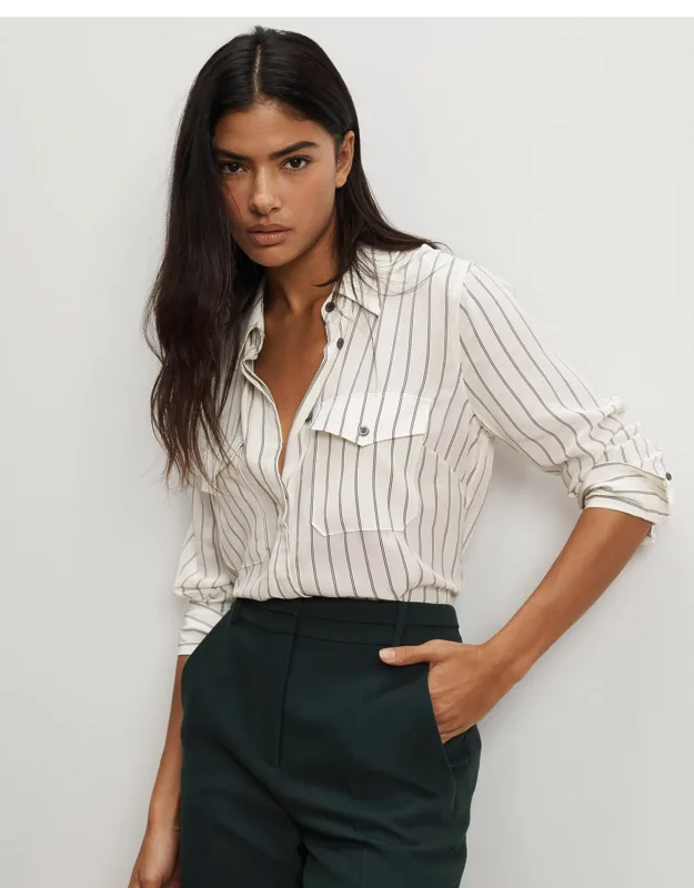 Saku Striped Button-down Shirt