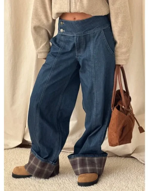 Foldover Jeans