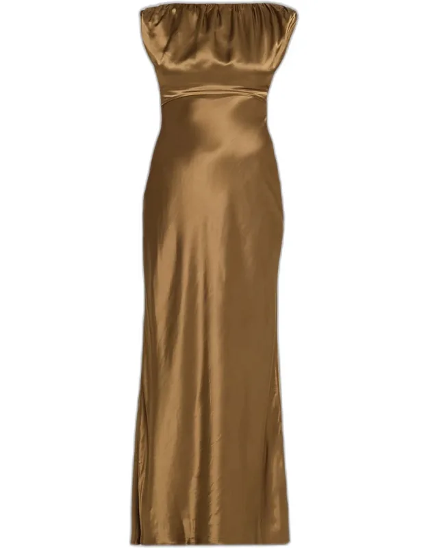 Ophelia Satin Column Dress