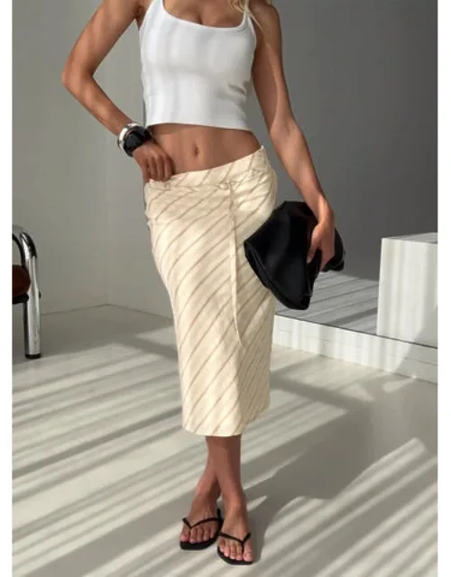 Tie Side Midi Skirt