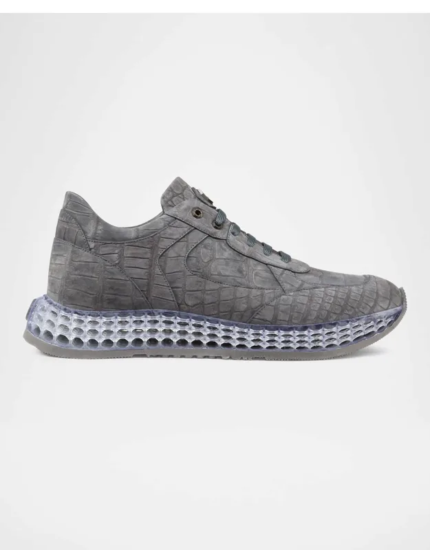 Crocodile Leather Sneakers