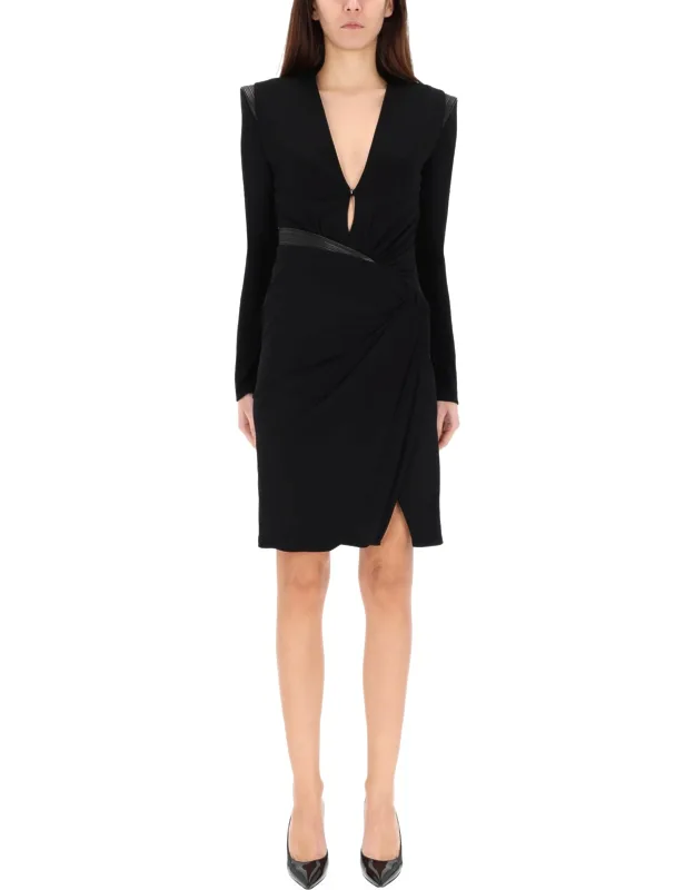 V-neck Mini Dress