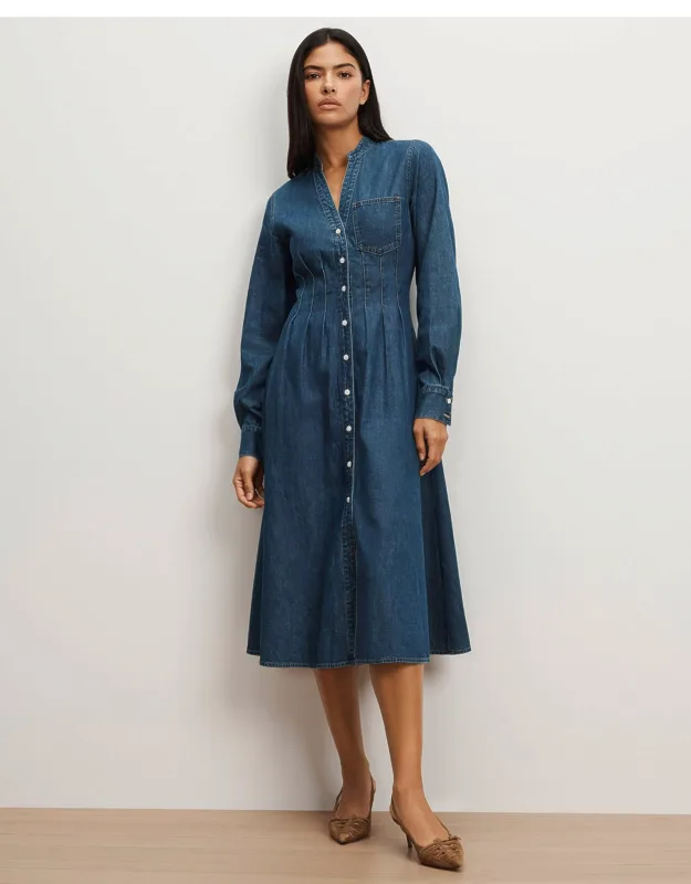 Arcadia Denim Shirtdress