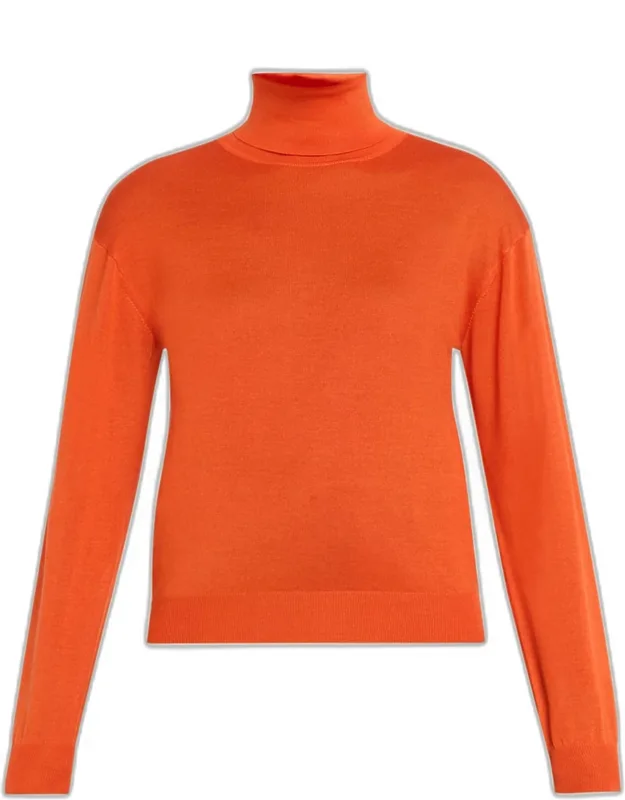 Cashmere-silk Turtleneck Sweater