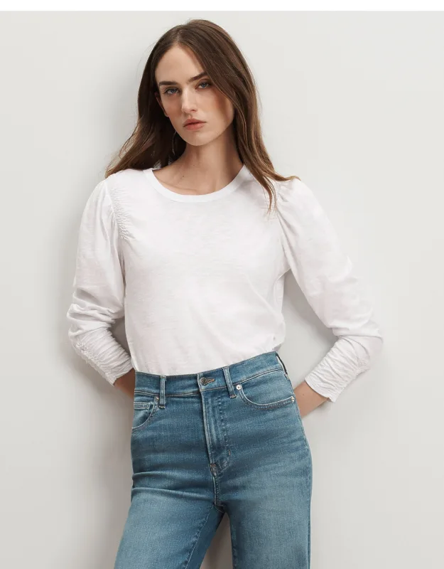 Bouvet Smocked-shoulder T-shirt