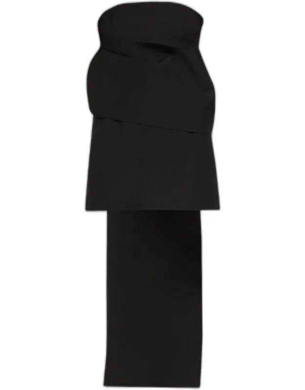 Sculptural Sash Mini Dress