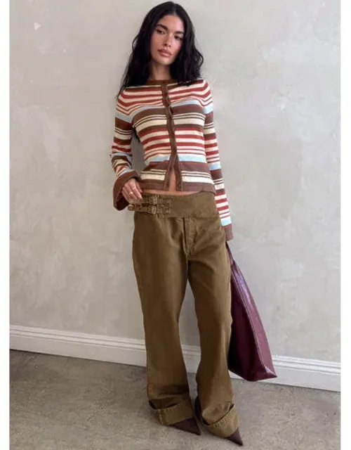 Thrill Ride Mid Rise Corduroy Flare Jeans