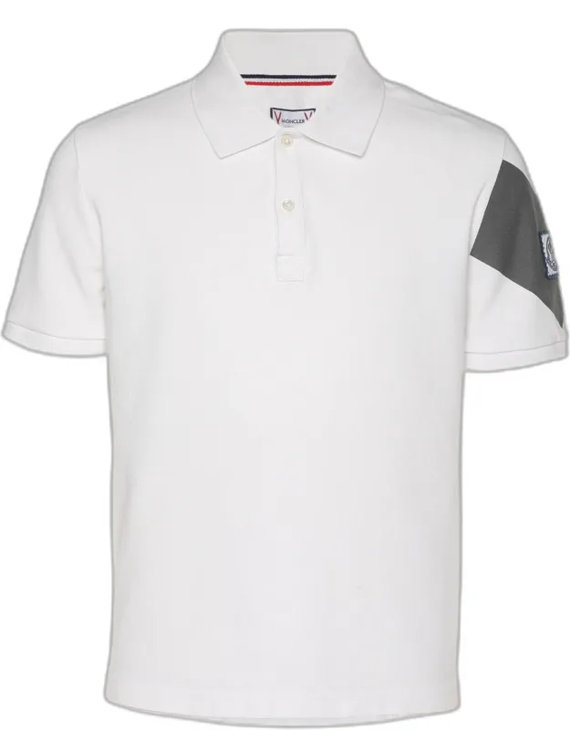 Jersey Logo Patch Polo T-shirt