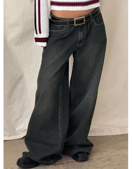 Ramos Low Rise Wide Leg Jeans
