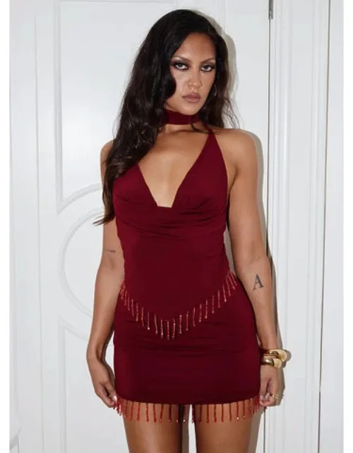 Bead Tassel Mini Skirt