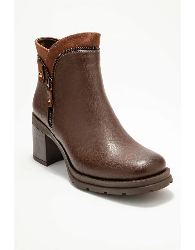 Zip-block Heel Boot