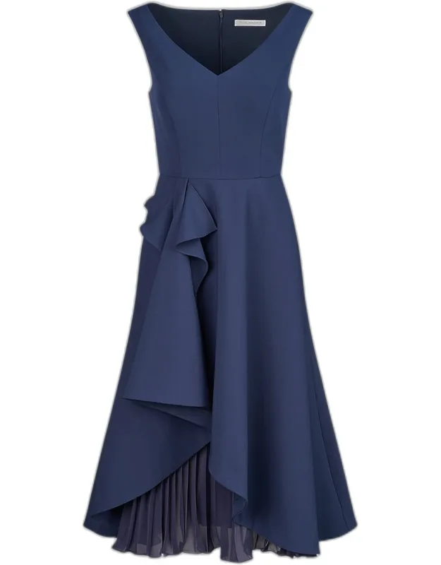 Begonia Sleeveless Midi Cocktail Dress
