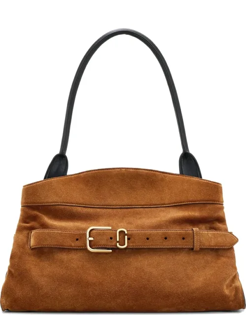 Large Dakota Belt-buckle Suede Shoulder Bag