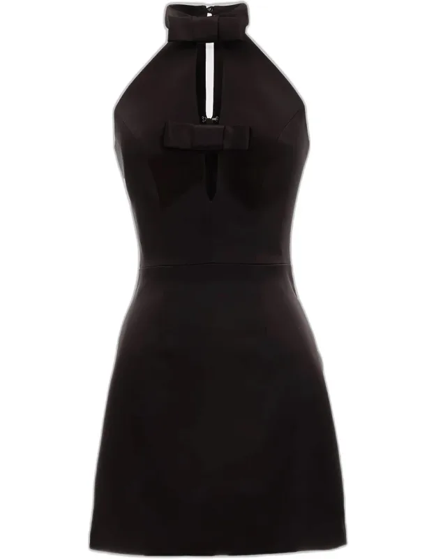 Bow Cocktail Mini Dress