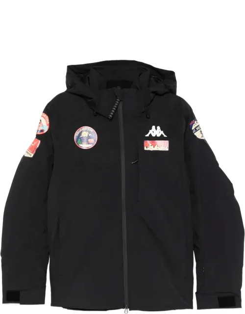 Patch-appliqué Hooded Jacket