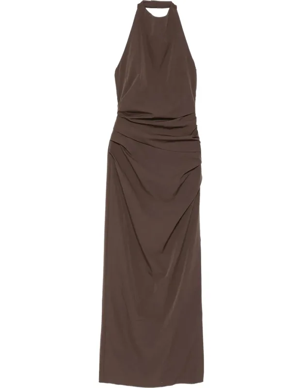 Halterneck Ruched Dress