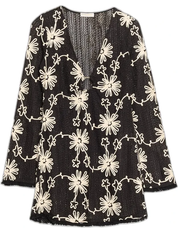 Floral Mini Dress Coverup