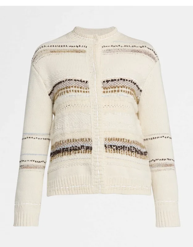 Handwoven Wool-cashmere Knit Cardigan
