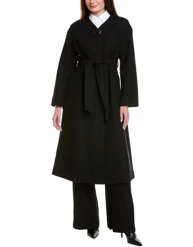 Formal Wool-blend Trench Coat