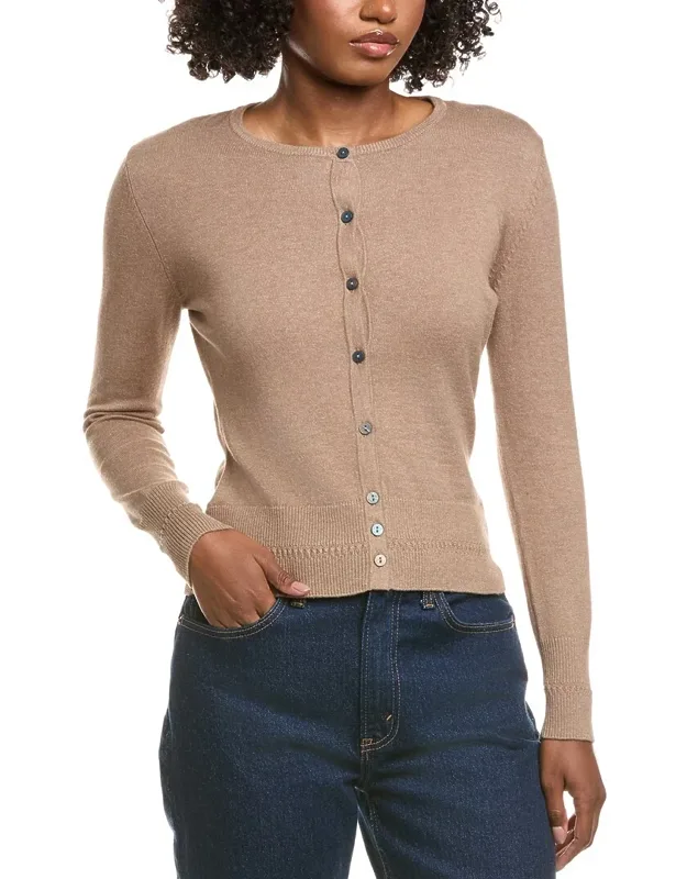 Classic Button Cashmere-blend Cardigan