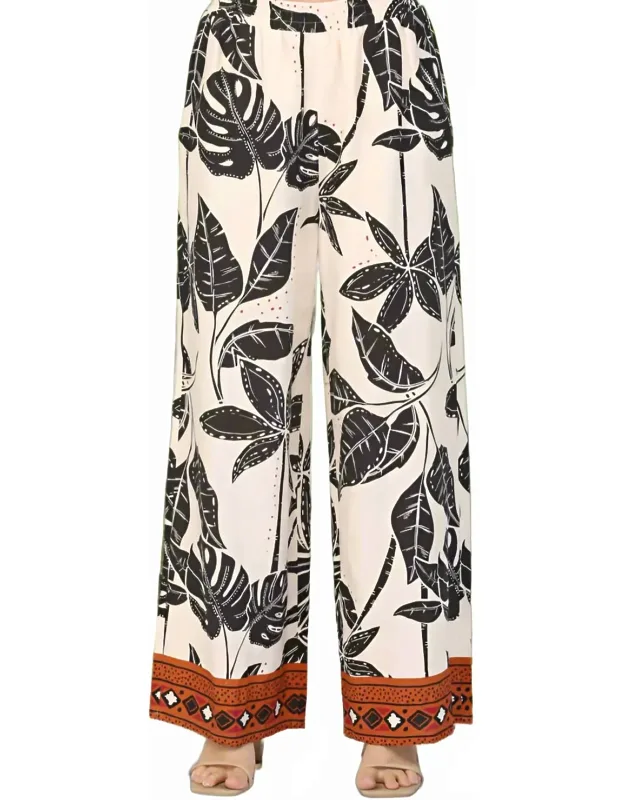 Tropical Print Pants