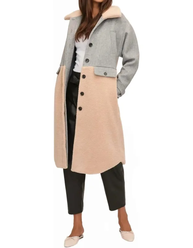 Reese Sherpa Wool Coat