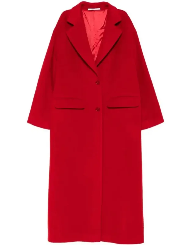 Carine Single-breasted Wool Coat