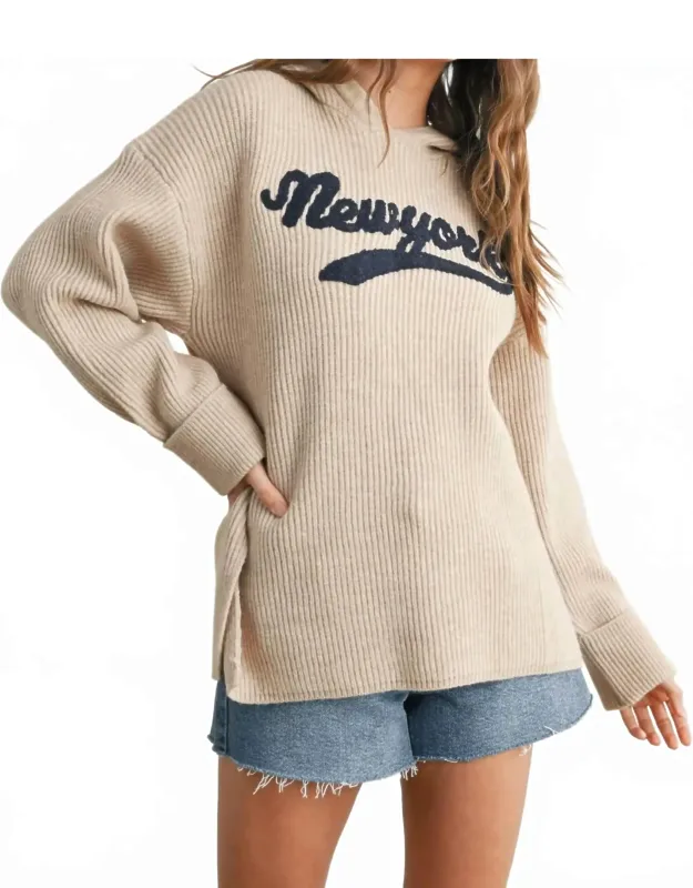 Embroidered Hooded Sweater