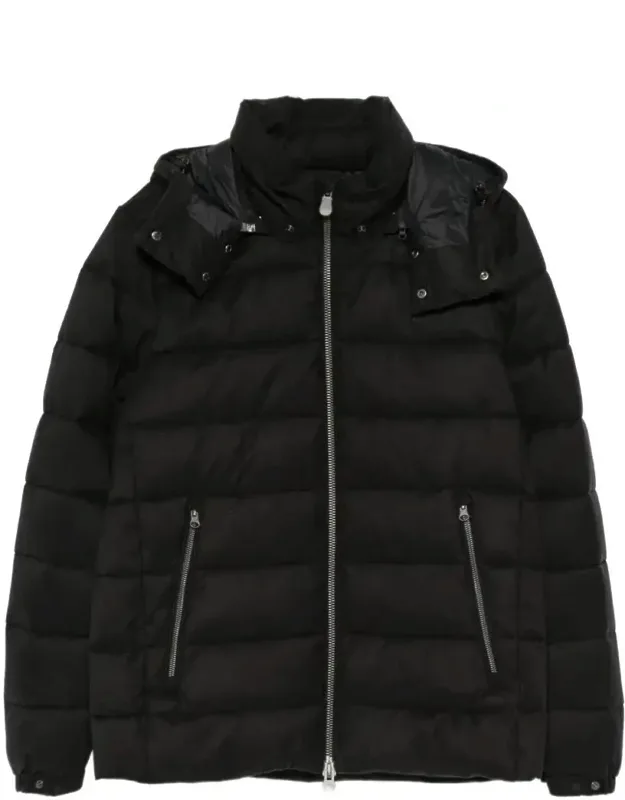 Flannel-effect Puffer Jacket