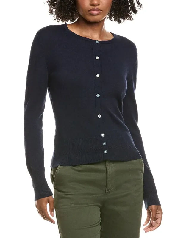 Classic Button Cashmere-blend Cardigan