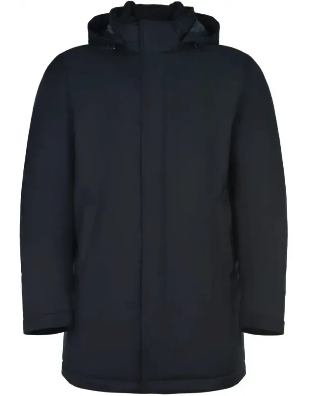 Herno Down Jacket With Hood And Two-way Zipper