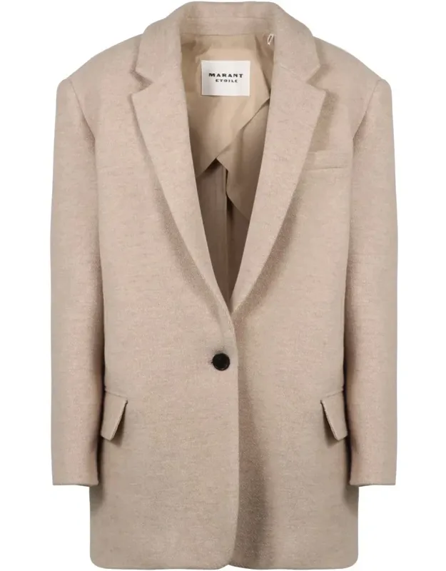 Wool Single-breasted Blazer