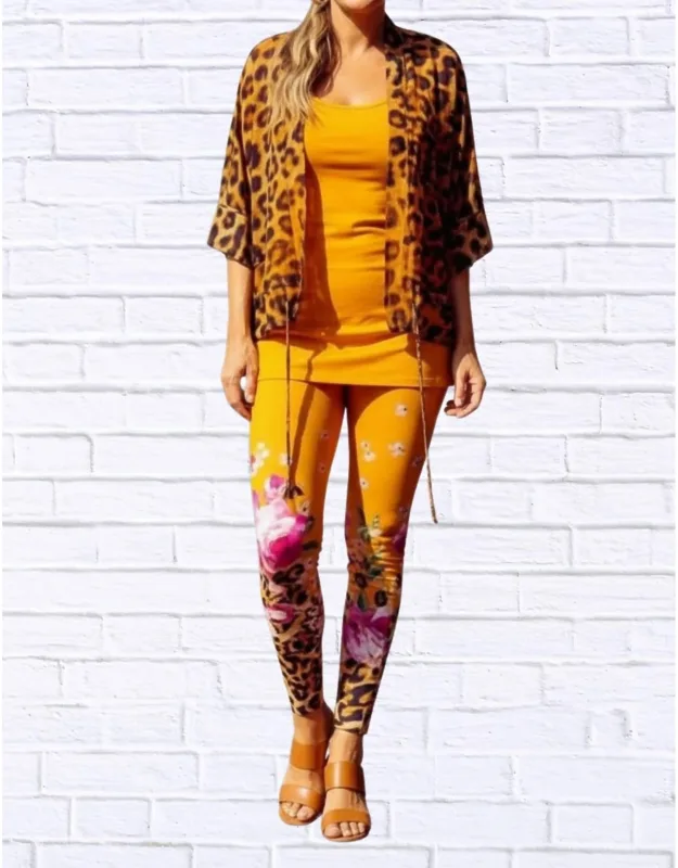 Sienna Print Stretch Knit Leggings