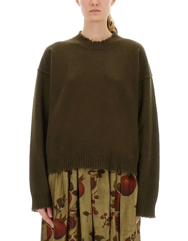 Cashmere Sweater With Bangs