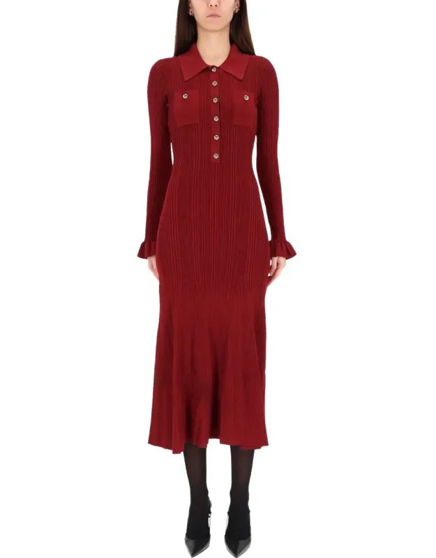 Midi Dress With Collar