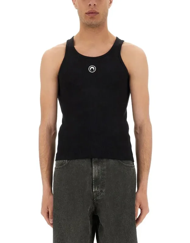 Tank Top With Logo Moon