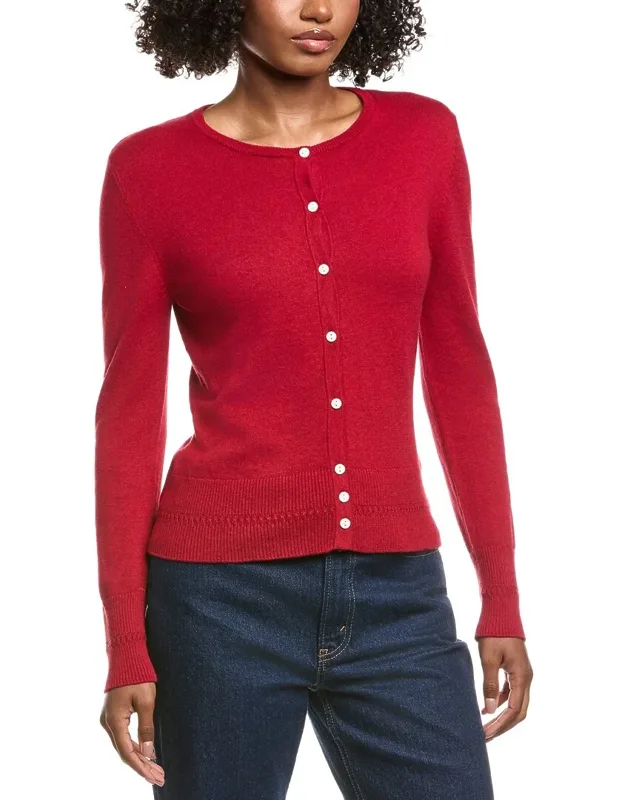 Classic Button Cashmere-blend Cardigan