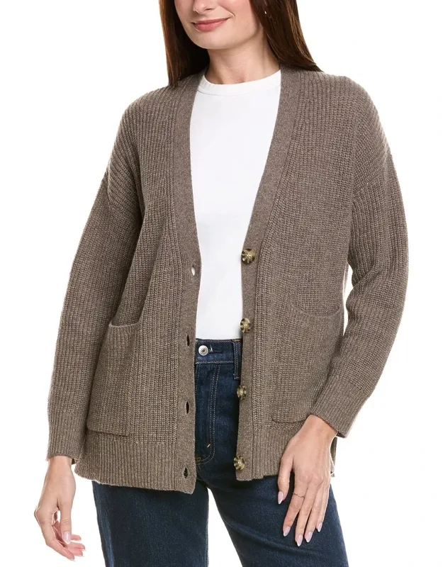 Shaker Long Wool & Cashmere-blend Cardigan