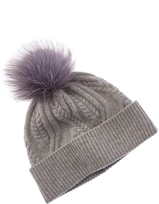 Winding Cable Cuff Wool & Cashmere-blend Hat