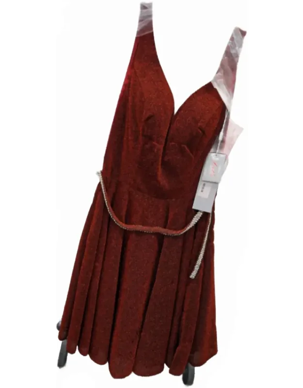 Sparkle Deep V-neck Mini Dress