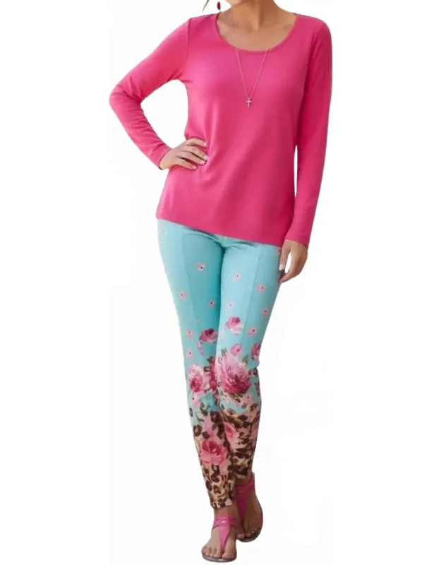 Sienna Print Stretch Knit Leggings