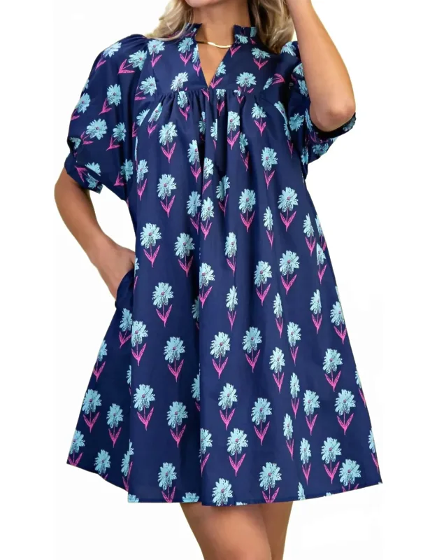 Floral Print Mini Dress