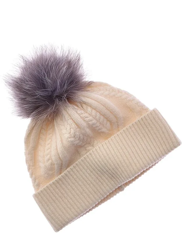 Winding Cable Cuff Wool & Cashmere-blend Hat