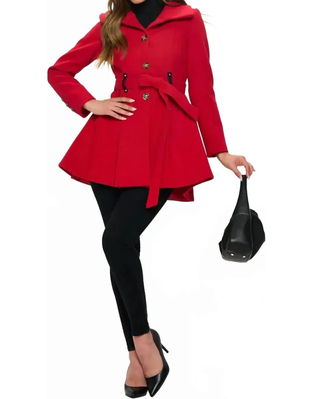A-line Vegan Wool Coat